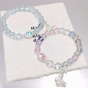 Crystal Glaze <b>Beaded</b> Gourd <b>Bracelet</b> Sweet Jewelry Women's Butterfly <b>Bracelet</b> Fantasy Popcorn Cracked Crystal Beads <b>Bracelet</b> - Product Image 3