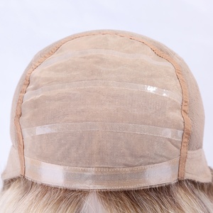 Super-doppia drawn europea dei <span class=keywords><strong>capelli</strong></span> umani 60 densità balayage bionda di colore marrone nodi Invisibili base di seta glueless parrucca piena del merletto - Product Image 4
