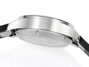 Black business sports <b>watch</b> of high quality with 41mm <b>rubber</b> strap, automatic movement, men's luminous mechanical <b>watch</b> - Product Image 3