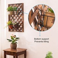 Lot de 4 supports de pots de fleurs en métal noir classiques, suspendus à la balustrade, 16*14cm, pour jardin, maison, balcon, clôture, finition thermolaquée