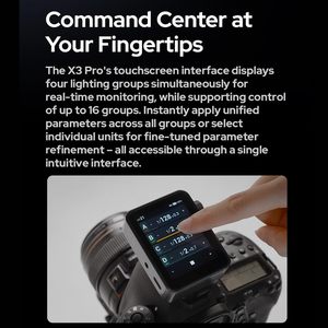 Déclencheur sans fil Godox X3Pro C/N/S Flash haute vitesse TTL Synchronisation automatique Écran tactile <span class=keywords><strong>OLED</strong></span> haute définition pour Nikon Canon - Product Image 2