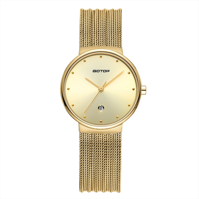 Wholesale OEM New Brand Women's Fashion Stainless Steel Quartz Wrist Watch Pointer Dial 5BAR Water Resistance Luxury Antique