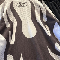 T-shirt en jersey 100% polyester à manches longues personnalisé pour hommes, streetwear, t-shirts de sport, design tendance, surdimensionné pour hommes, 300 g/m²
