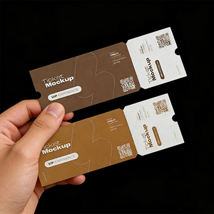 Boleto de Entrada para Eventos Personalizable, de Cartulina Rígida, Impresión de Inyección de Tinta HD, Resistente al Agua, con Código <span class=keywords><strong>QR</strong></span> para Raspar, Textura Resistente - Product Image 2