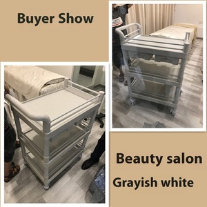 عربة مستشفى بلاستيكية من OSCAT، عربة صالون تجميل مع أدوات تغيير الأدوية، عربة معدات أساسية للرعاية الصحية - Product Image 4