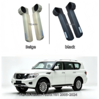 Accessoires de voiture YBJ, porte-gobelet en plastique pour accoudoir de porte pour Nissan Patrol Y61 2005-2024, beige/noir, garantie 1 an