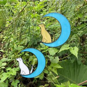 Panneaux de <span class=keywords><strong>vitrail</strong></span> décoratifs pour fenêtres et portes, art décoratif, panneaux de <span class=keywords><strong>vitrail</strong></span> en forme de <span class=keywords><strong>papillon</strong></span>, animaux, <span class=keywords><strong>Tiffany</strong></span>, panneau de <span class=keywords><strong>vitrail</strong></span> suspendu - Product Image 2