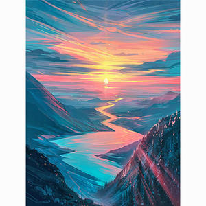 Plein rond perceuse diamant <span class=keywords><strong>peinture</strong></span> paysages abstraits bricolage 5D diamant Art diamant <span class=keywords><strong>peinture</strong></span> 5D jeu <span class=keywords><strong>coucher</strong></span> <span class=keywords><strong>de</strong></span> <span class=keywords><strong>soleil</strong></span> pour salon - Product Image 3