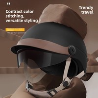 Nouveau casque de vélo électrique ABS conforme aux normes nationales, certifié 3C, unisexe, protection solaire estivale, demi-casque avec visière à pression, adapté