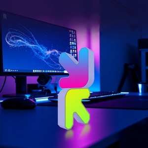 Nueva Lámpara Ambiental RGB con Forma de Flecha, Diseño Moderno, LED ABS, Sincronización Rítmica, para Dormitorio, Sala de Estar, con Control Remoto - Product Image 2