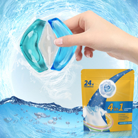 Polyva OEM 3in1 Dosettes de détergent pour vêtements Lessive liquide Gel Perles Savon