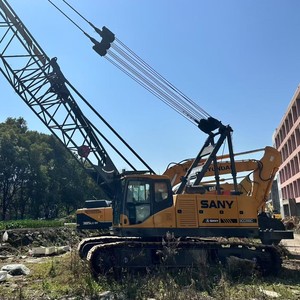 Grue sur chenilles hydraulique diesel SCC550C d'occasion de 55 tonnes, marque chinoise de premier plan, équipement d'origine avec moteur et pompe, à vendre à Shanghai - Product Image 1