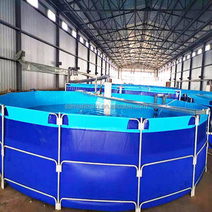 SDM bâche automatique mangeoire à poissons étang en plastique pvc pisciculture réservoir étang 8000L étang à poissons - Product Image 2