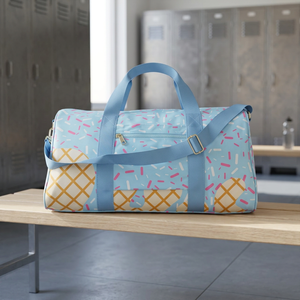 Sacs de mode unisexe en soie imprimée Stock Drip Sprinkles, motifs crème glacée, sacs à dos pour enfants, fermeture éclair et fermoir à loquet, nœuds, vente en gros pour boutiques - Product Image 3