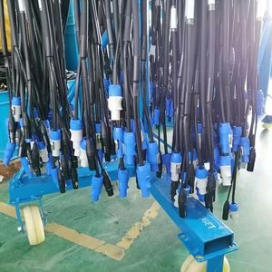 Câble Combi DMX512 ABCCABLS 2m Powercon <span class=keywords><strong>XLR</strong></span> Mâle-Femelle à Conducteur en Cuivre pour Projecteurs Multimédia, Corps de Lampe en PVC, Contrôle DMX - Product Image 4