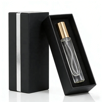 Flacons de parfum miniatures rechargeables en verre transparent de 10 ml, fond épais, portables, en gros, échantillons de qualité