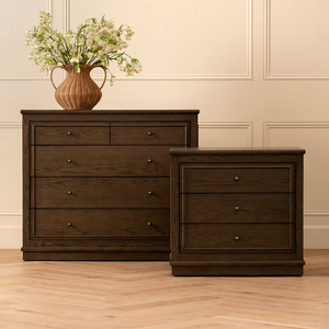 Modern Brown <strong>Antique</strong> Stained Wooden 3 Drawer nightstand set 2 Cabinet Hotel Bedroom Furniture Hotel Apartment <strong>Bedside</strong> <strong>Table</strong> - Product Image 6
