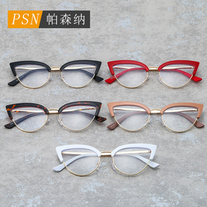 กรอบแว่นตา Psn Cat Eye แบบเต็มกรอบ ป้องกันแสงสีฟ้า รุ่น Unisex 68024 - Product Image 2