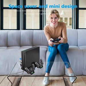 <span class=keywords><strong>PS4</strong></span>/<span class=keywords><strong>PS4</strong></span> Slim/<span class=keywords><strong>PS4</strong></span> Pro double contrôleur chargeur Console support de refroidissement vertical charge 4 connecteurs pour <span class=keywords><strong>PS4</strong></span> - Product Image 6