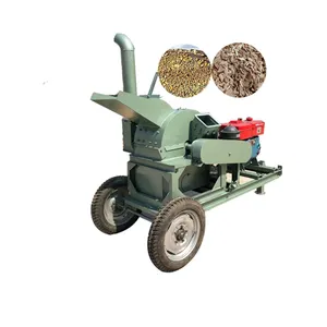 Small Mini Crushing Pellet Disc Chipper Biomass Chip Hammer Mill Grinding Shaving Making Sawdust Machine Wood Crusher For Powder