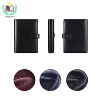 Couvre-planificateur en cuir personnalisé, couverture de qualité supérieure, noir, pour journal personnel a5