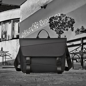 Casual Double-Zippered Crazy Horse Leather Sling Phone Bag Crossbody Mens <b>Small</b> Shoulder <b>Handbag</b> Phone Purse Luxury - Product Image 2