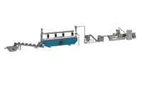 Ligne de transformation entièrement automatique pour les céréales, machine extrudeuse spécialisée pour les chapelures, acier inoxydable de qualité alimentaire pour les aliments