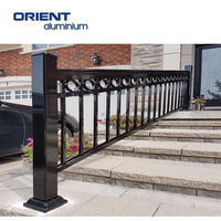 Balustrade Main courante Bronze Décoratif Chrome Métal Turquie Conceptions Pont Escalier Balcon Aluminium Tuyau Garde-corps Métal