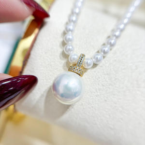 จี้เงินแท้ S925 สำหรับงาน DIY ขนาด 10-15 มม. พร้อมตัวล็อคจี้เปล่าสำหรับใส่ลูกปัด และสร้อยคอหยกพร้อมไข่มุกเม็ดเดี่ยว ชุดอุปกรณ์เสริม 31106 - Product Image 3