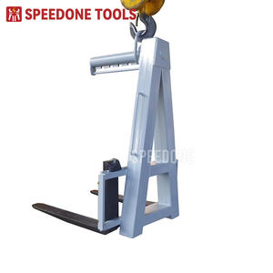 SPEEDONE SDQDC25724-1 4.5 טון מזלג הרמה ידני כבד עם רצועת הרמה, אביזר למלגזה לשימוש חקלאי, אחריות לשנה - Product Image 2