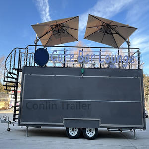 Custom 2 Story Mobile bar Trailer Cotton <strong>Candy</strong> Car Vintage Coffee Trailer for Sale - Product Image 5