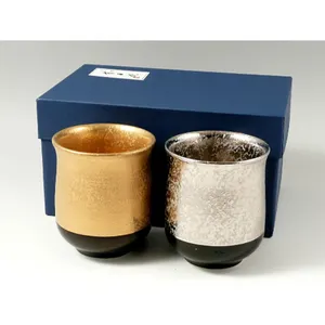 Grosir produk berkelanjutan keramik Jepang Mini mewah cangkir teh Set
