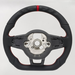 Volante Deportivo <span class=keywords><strong>de</strong></span> Cuero con Agarre Descubierto para VW Golf 7 MK7 GTI GTD GTE Polo Tiguan Touareg Passat CC - Product Image 2