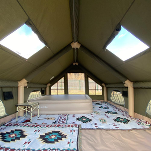 Inflatable Camping <b>Tent</b> with Pump,Family <b>Tent</b> <b>Easy</b> Setup 4 Season Waterproof Windproof Outdoor Blow <b>Up</b> <b>Tent</b> Luxury Oxford Cabin - Product Image 5