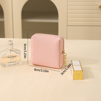Sac de voyage promotionnel Ranguo pour maquillage, logo personnalisé, cuir PU imperméable, fermeture éclair carrée, pochette pour pinceaux cosmétiques, usage professionnel