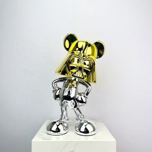 Nueva Escultura de Ratón con Máscara de Gas de Resina, Mickey y <span class=keywords><strong>Minnie</strong></span> Boxeadores, para Arte, Regalo de Boda, Estatua Pintada a Mano y Personalizable - Product Image 1