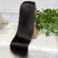 Perruque en dentelle transparente 4x4 à double trame, cheveux humains vierges Remy birmans, ondulations luxueuses et rebondissantes, nœuds blanchis, 10"-40", couleur naturelle