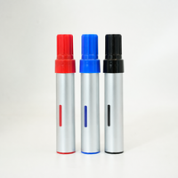 Marqueur permanent OEM à pointe oblique de 8 mm pour tableau blanc, étanche, avec logo personnalisé, modèle rouge pour voiture et papier