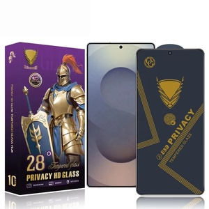 ฟิล์มป้องกันหน้าจอกระจกนิรภัยป้องกันการสอดแนม0.33มม. เกราะสีทองสำหรับ Samsung S26 S25เป็นพิเศษ - Product Image 1