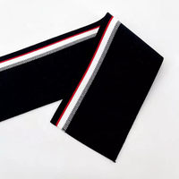 Col et poignets côtelés en tricot jacquard éco-responsable, pré-rétréci, 97 % polyester, 3 % élasthanne