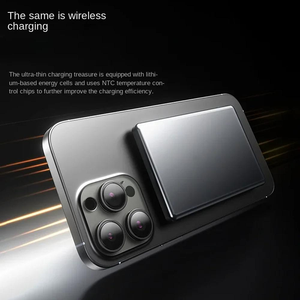 Cargador portátil magnético negro de 15W Banco de energía inalámbrico pequeño de 5000mAh para <span class=keywords><strong>iPhone</strong></span> 16 15 14 13 12 Series - Product Image 4