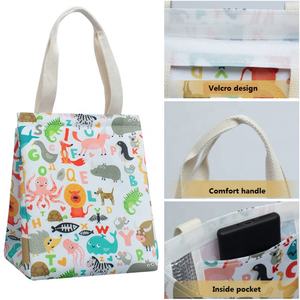 Bolsa Térmica para Lonchera con Diseño Moderno, Impresa, de Aluminio Grueso, Portátil y Ligera - Product Image 4