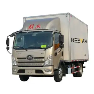 Used truck Hot Sale 2023 FAW Diesel Cargo Truck 4x2 110 km/h 3 Ton Van Box Lorry Freight Vehicle Auto Truck deposit shipment