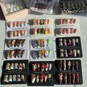 <span class=keywords><strong>Uñas</strong></span> Postizas Rojas con Lazo para <span class=keywords><strong>San</strong></span> <span class=keywords><strong>Valentín</strong></span>, <span class=keywords><strong>Uñas</strong></span> con Diseño <span class=keywords><strong>de</strong></span> Amor, Tendencia Brillante, Adorno 3D, <span class=keywords><strong>Uñas</strong></span> Artificiales <span class=keywords><strong>Cortas</strong></span> Pintadas a Mano, Manicura - Product Image 6