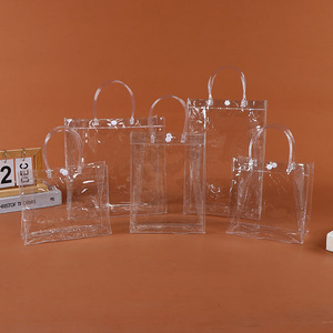 Bolsas de PVC transparentes tamaño mini con cierres a presión para empaque de regalos - Product Image 1
