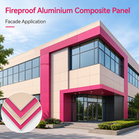 Panneau composite en aluminium ignifuge métallique revêtu de FEVE de 4 mm ACP ACM pour revêtement mural extérieur