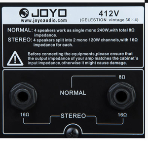 JOYO 412V E-Gitarren-Röhrenverstärker mit geteiltem Lautsprechergehäuse, vielseitiges Dragon V30 Verstärkergehäuse aus WOOG-Material - Product Image 5