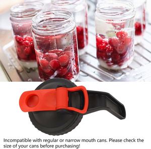 86mm Wide Mouth Plastic Jar Lid <b>Flip</b> <b>Top</b> Cap <b>with</b> Handle Easy Pour BPA Free Non Spill 100pcs - Product Image 2