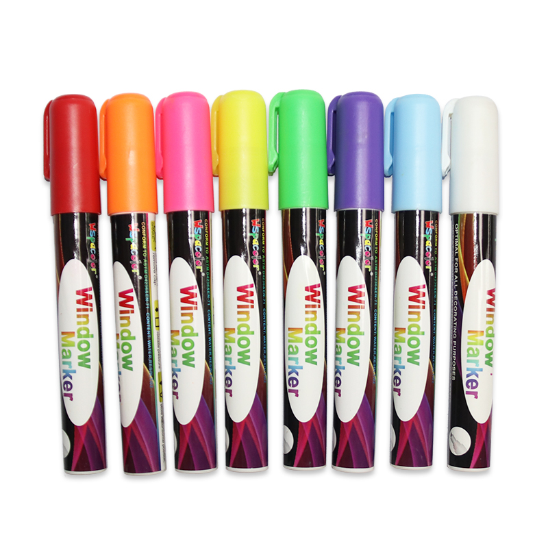 Заводские неоновые маркеры с жидким мелом, стеклянные Маркеры 6 мм