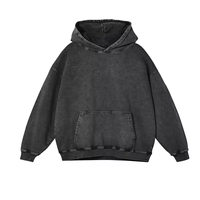 Sweat à capuche oversize vierge OEM 100 % coton, style rétro, mode streetwear, coupe ample, pour couple
